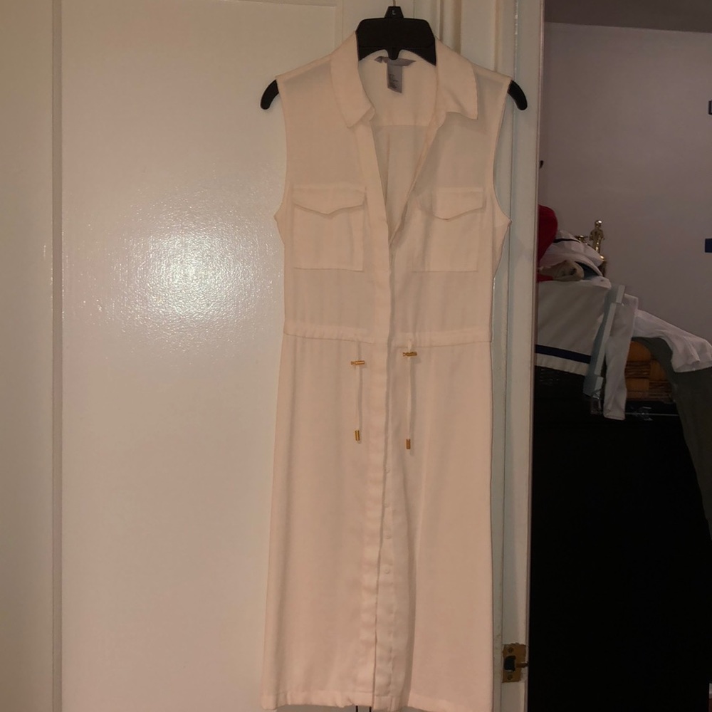 Brand new H and M white midi dress
